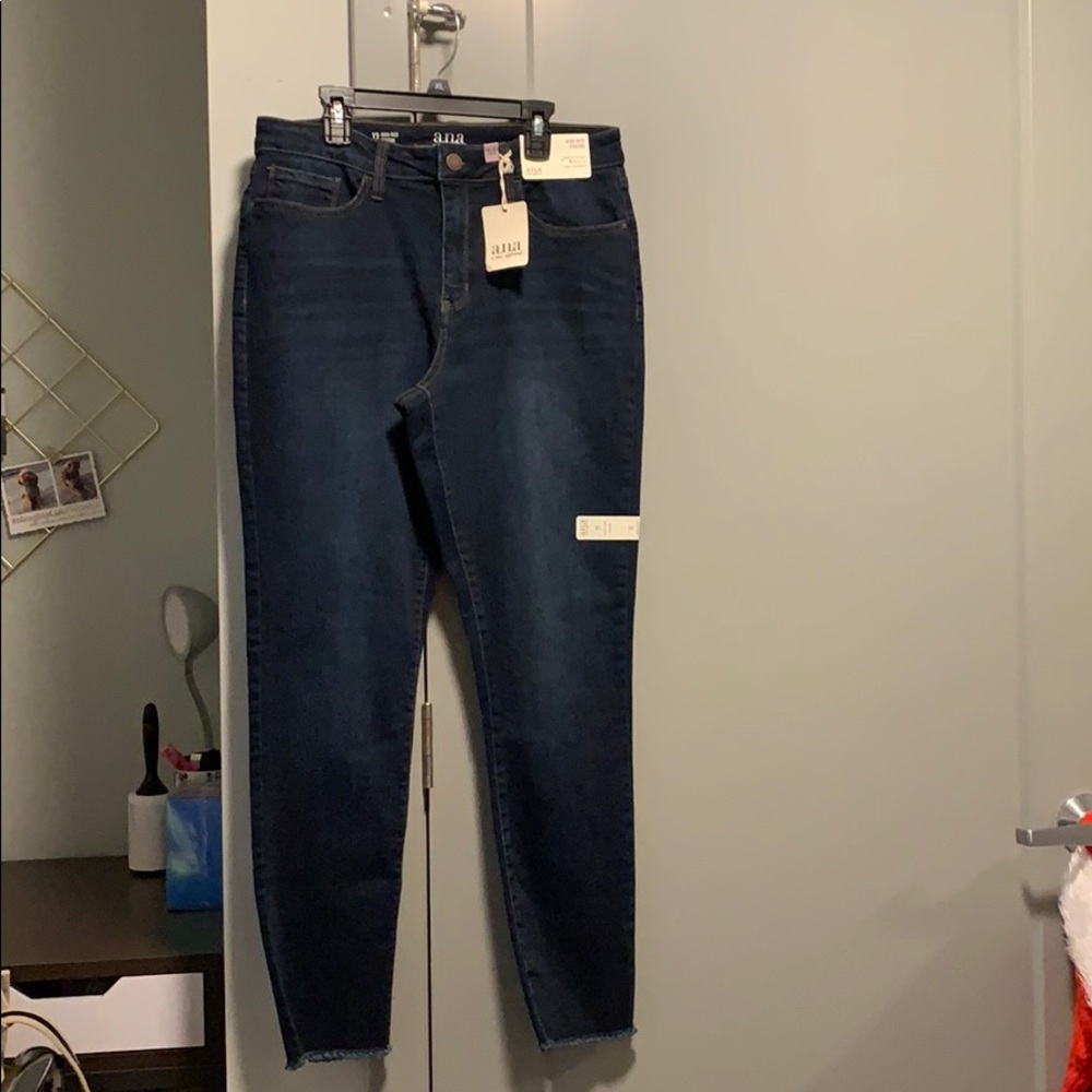 ANA NWT High Rise Dark Wash Jeggings